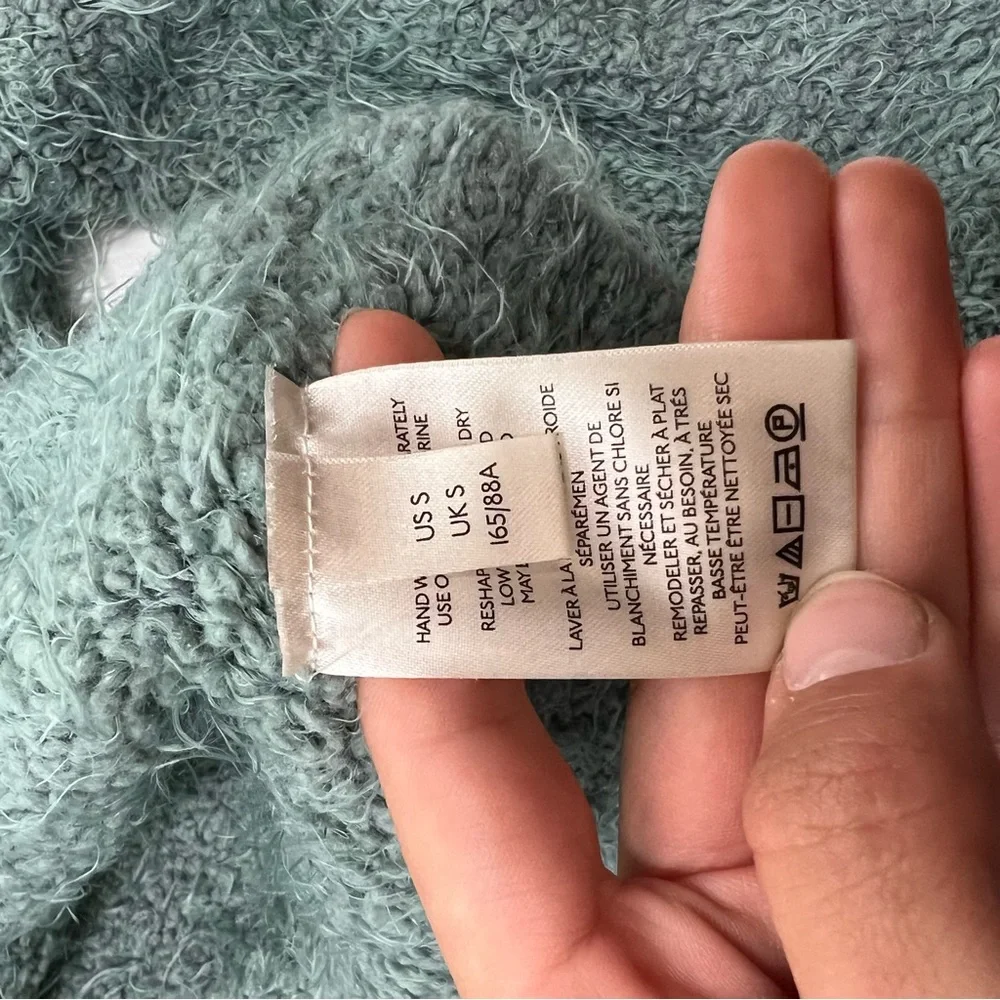 Free People Soft V-Neck Sweater - Mint Green - Picture 6 of 6